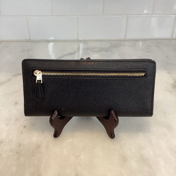 Coach Cross Grain Leather Slim Sleek Wallet - Picture 4 of 16